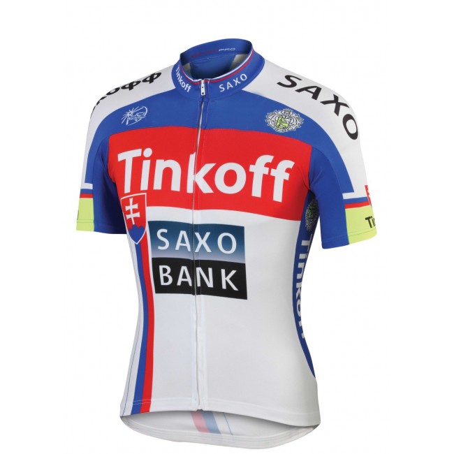 2015 Saxo bank Tionkff Radtrikot Kurzarm Blau 2015 Saxo bank Tionkff Radtrikot Kurzarm Blau