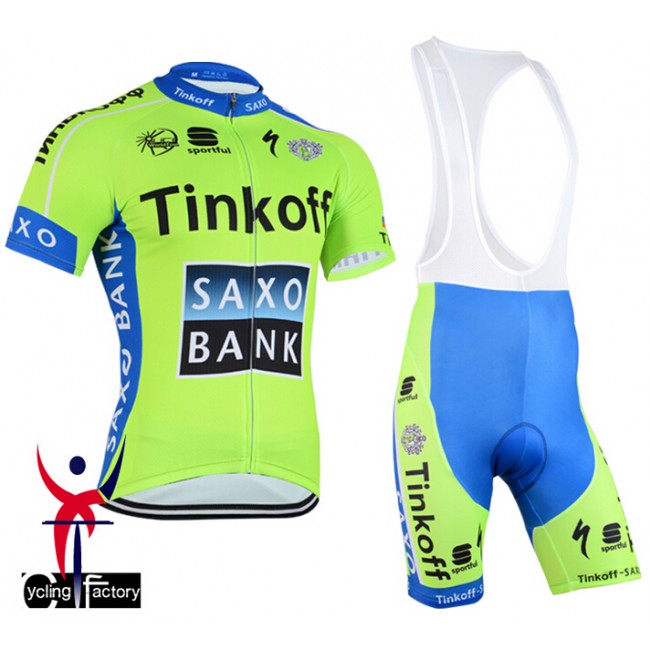 2015 Saxo Bank Tinkoff Fahrradbekleidung Satz Fahrradtrikot Kurzarm Trikot und Kurz Trägerhose Fluorescence 2015 Saxo Bank Tinkoff Fahrradbekleidung Satz Fahrradtrikot Kurzarm Trikot und Kurz Trägerhose Fluorescence