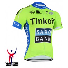 2015 Saxo Bank Tinkoff Radtrikot Kurzarm Fluorescence 2015 Saxo Bank Tinkoff Radtrikot Kurzarm Fluorescence