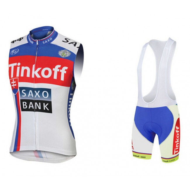 2015 Saxo bank Tionkff blau ärmelloses Trikot und Kurz Trägerhose 2015 Saxo bank Tionkff blau ärmelloses Trikot und Kurz Trägerhose