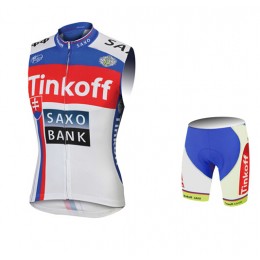 2015 Saxo bank Tionkff blau ärmelloses Trikot und Kurz Radhose 2015 Saxo bank Tionkff blau ärmelloses Trikot und Kurz Radhose