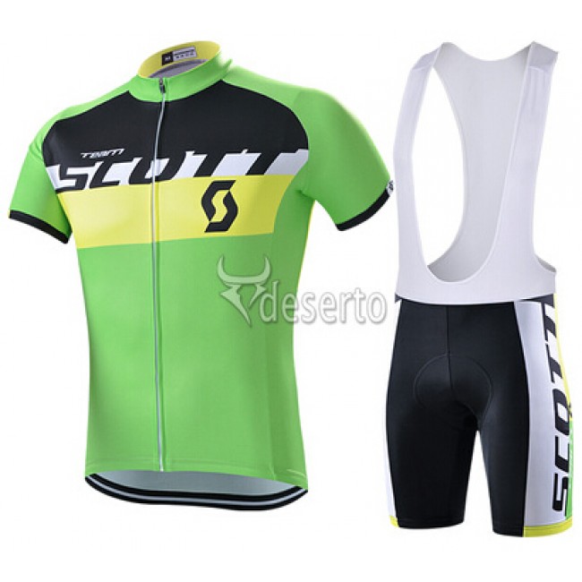 2015 Scott Fahrradbekleidung Satz Fahrradtrikot Kurzarm Trikot und Kurz Trägerhose Grün 2015 Scott Fahrradbekleidung Satz Fahrradtrikot Kurzarm Trikot und Kurz Trägerhose Grün