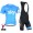 2015 Sky Radtrikot Kurzarm Blau und Kurz Trägerhose