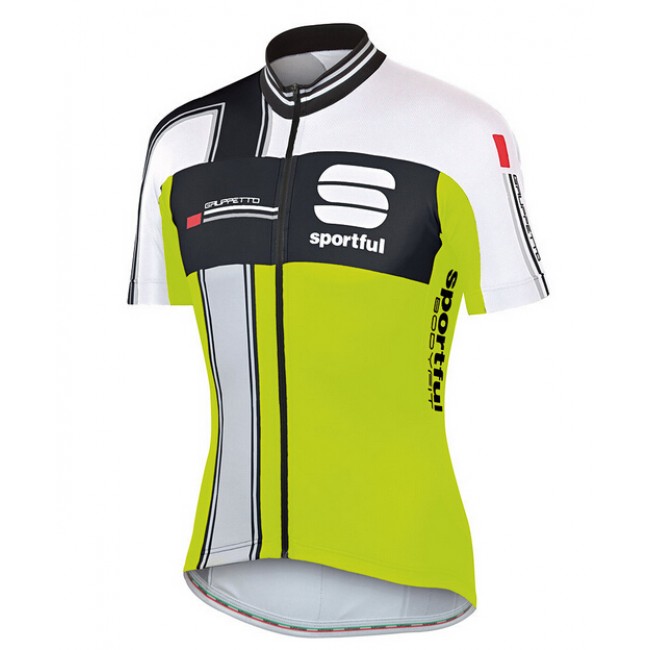 2015 Sportful Schwarz Weiß Grün Radtrikot Kurzarm 2015 Sportful Schwarz Weiß Grün Radtrikot Kurzarm
