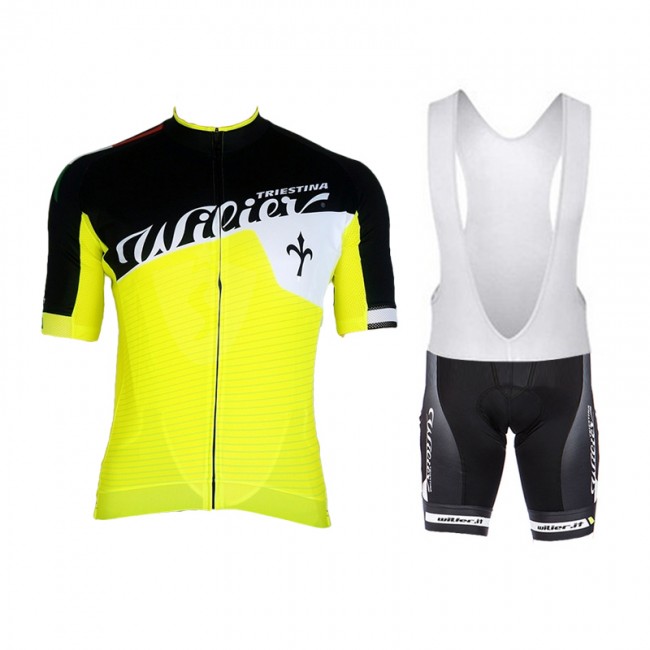 WILIER 2015 Gelb Weiß Schwarz Fahrradbekleidung Satz Fahrradtrikot Kurzarm Trikot und Kurz Trägerhose WILIER 2015 Gelb Weiß Schwarz Fahrradbekleidung Satz Fahrradtrikot Kurzarm Trikot und Kurz Trägerhose