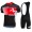 WILIER 2015 schwarz rot Fahrradbekleidung Satz Fahrradtrikot Kurzarm Trikot und Kurz Trägerhose schwarz