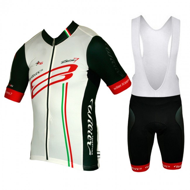 2015 WILIER Fahrradbekleidung Satz Fahrradtrikot Kurzarm Trikot und Kurz Trägerhose Weiß Schwarz 2015 WILIER Fahrradbekleidung Satz Fahrradtrikot Kurzarm Trikot und Kurz Trägerhose Weiß Schwarz