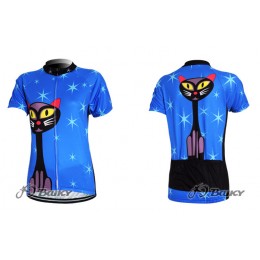 Blue Cat Radtrikot Kurzarm Blau Damen