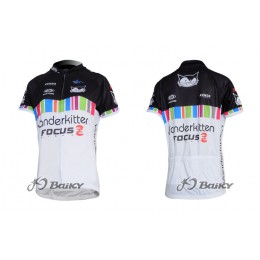 Vanderkitten-Focus Pro Team Radtrikot Kurzarm Schwarz Weiß Damen