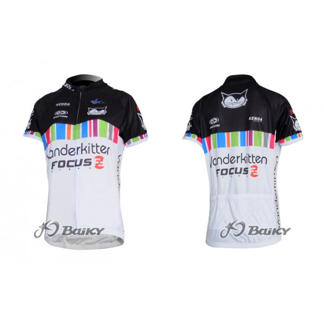 Vanderkitten-Focus Pro Team Radtrikot Kurzarm Schwarz Weiß Damen Vanderkitten-Focus Pro Team Radtrikot Kurzarm Schwarz Weiß Damen