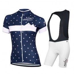 2015 Damen NA Siele bleu Snow Damen Fahrradbekleidung Satz Fahrradtrikot Kurzarm Trikot und Kurz Trägerhose