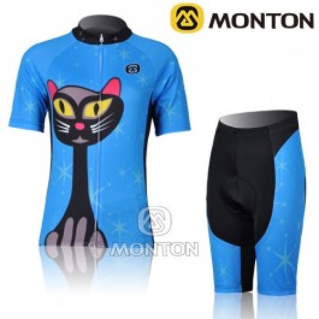 2011 Monton Blue Cat Damen Radbekleidung Radtrikot Kurzarm und Fahrradhosen Kurz 2011 Monton Blue Cat Damen Radbekleidung Radtrikot Kurzarm und Fahrradhosen Kurz