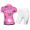 2015 Nalini Siele Rose-Grau Damen Radbekleidung Radtrikot Kurzarm und Fahrradhosen Kurz