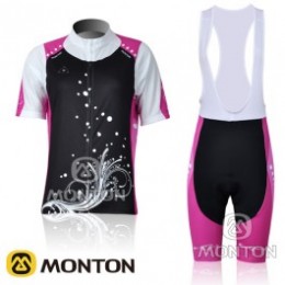 2011 Monton Damen Fahrradbekleidung Satz Fahrradtrikot Kurzarm Trikot und Kurz Trägerhose