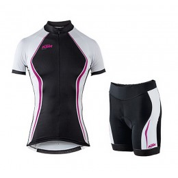 2015 KTM Damen pourpre Radbekleidung Radtrikot Kurzarm und Fahrradhosen Kurz