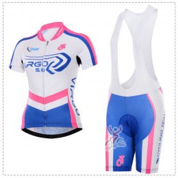 2015 Wind Damen Fahrradbekleidung Satz Fahrradtrikot Kurzarm Trikot und Kurz Trägerhose
