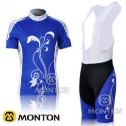 2011 Monton Damen Fahrradbekleidung Satz Fahrradtrikot Kurzarm Trikot und Kurz Trägerhose