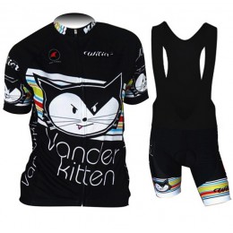 2015 Wilier Damen Fahrradbekleidung Satz Fahrradtrikot Kurzarm Trikot und Kurz Trägerhose schwarz