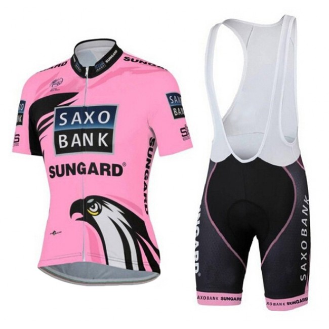 2015 Saxo Bank Sungard Damen Fahrradbekleidung Satz Fahrradtrikot Kurzarm Trikot und Kurz Trägerhose Rosa 2015 Saxo Bank Sungard Damen Fahrradbekleidung Satz Fahrradtrikot Kurzarm Trikot und Kurz Trägerhose Rosa