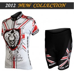 2012 Damen rock racing Radbekleidung Radtrikot Kurzarm und Fahrradhosen Kurz
