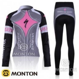 2010 Specialized Damen Fahrradbekleidung Radtrikot Satz Langarm und Lange Fahrradhose