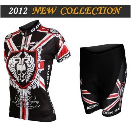 2012 Damen rock racing Radbekleidung Radtrikot Kurzarm und Fahrradhosen Kurz