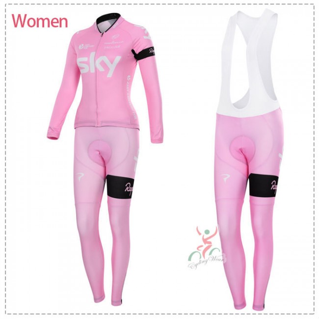 2015 Damen Sky Fahrradbekleidung Radtrikot Satz Langarm und Lange Fahrradhose 2015 Damen Sky Fahrradbekleidung Radtrikot Satz Langarm und Lange Fahrradhose