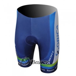 2013 Green Edge ORICA Kurz Radhose Blau