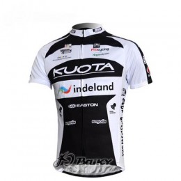Kuota Indeland Pro Team Radtrikot Kurzarm Schwarz Weiß Kuota Indeland Pro Team Radtrikot Kurzarm Schwarz Weiß