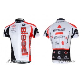 2012 Bissell Radtrikot KurzarmWeiß Schwarz