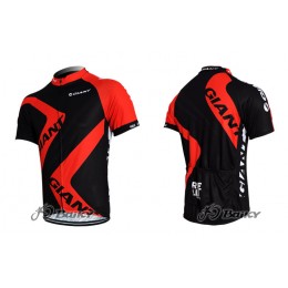 2012 Giant Ride Life Radtrikot Kurzarm Schwarz Rot