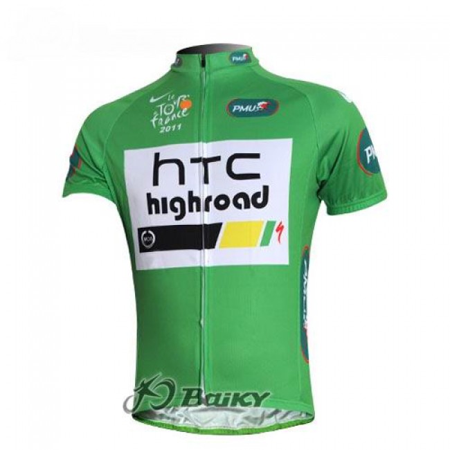 HTC-Highroad Pro Team Radtrikot Kurzarm Grün HTC-Highroad Pro Team Radtrikot Kurzarm Grün