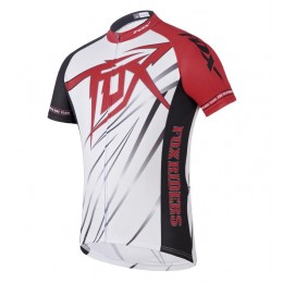 2014 Fox Bike Team Radtrikot Kurzarm Weiß Rot 2014 Fox Bike Team Radtrikot Kurzarm Weiß Rot