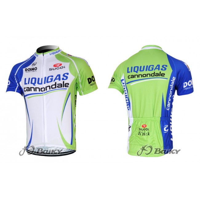 2012 Liquigas Cannondale Radtrikot Kurzarm Grün Weiß 2012 Liquigas Cannondale Radtrikot Kurzarm Grün Weiß