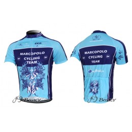 2012 Marco Polo Radtrikot Kurzarm Blau 2012 Marco Polo Radtrikot Kurzarm Blau
