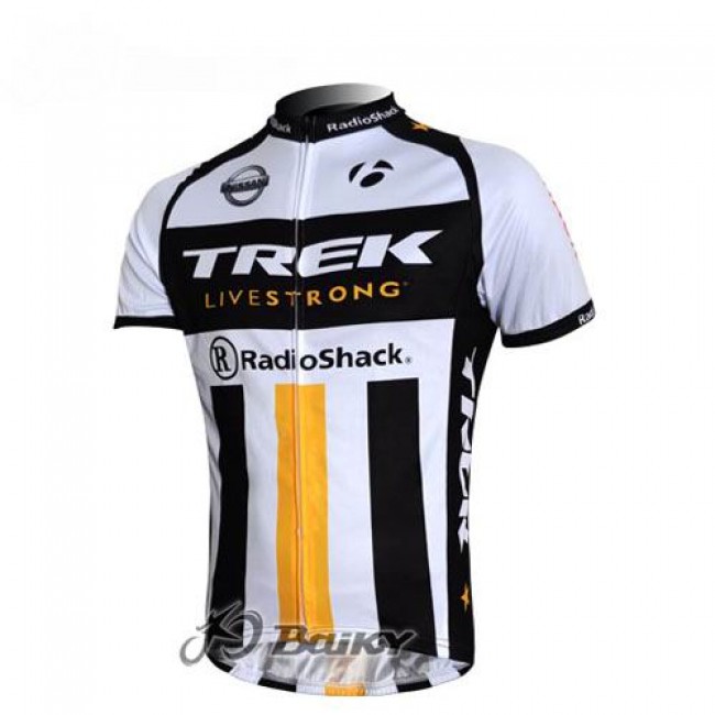 RadioShack Trek Nissan Livestrong Radtrikot Kurzarm Weiß Schwarz Gelb RadioShack Trek Nissan Livestrong Radtrikot Kurzarm Weiß Schwarz Gelb