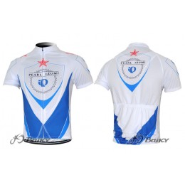 2012 Pearl Izumi Radtrikot Kurzarm Weiß Blau
