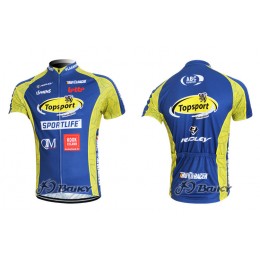 2012 Topsport Radtrikot Kurzarm Blau Gelb 2012 Topsport Radtrikot Kurzarm Blau Gelb