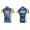 2012 Topsport Radtrikot Kurzarm Blau Gelb