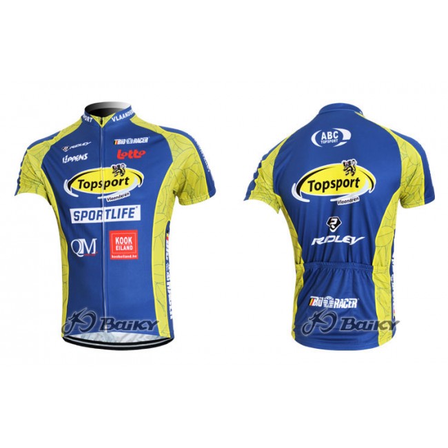 2012 Topsport Radtrikot Kurzarm Blau Gelb 2012 Topsport Radtrikot Kurzarm Blau Gelb