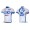 2012 FDJ-BigMatRadtrikot Kurzarm Weiß Blau