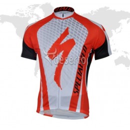 2013 Specialized Radtrikot Kurzarm Weiß Rot Schwarz
