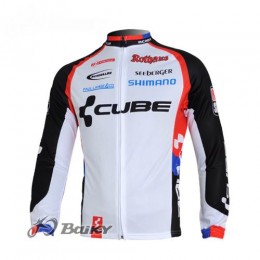 Cube Fintro Pro Team Fahrradtrikot Langarm Weiß Schwarz Cube Fintro Pro Team Fahrradtrikot Langarm Weiß Schwarz