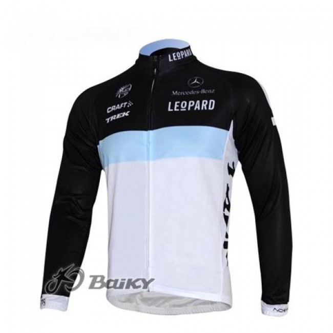 Leopard trek Pro Team Fahrradtrikot Langarm Weiß Schwarz Leopard trek Pro Team Fahrradtrikot Langarm Weiß Schwarz