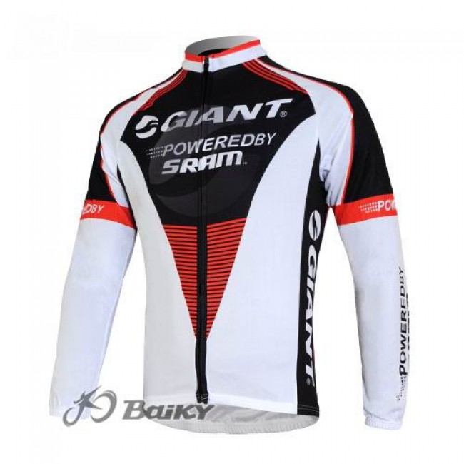 Giant Sram Pro Team Fahrradtrikot Langarm Weiß Schwarz Rot Giant Sram Pro Team Fahrradtrikot Langarm Weiß Schwarz Rot