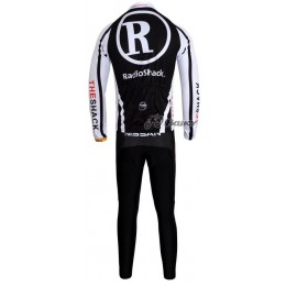 RadioShack Trek Nissan Livestrong Fahrradtrikot Langarm Weiß Schwarz Gelb