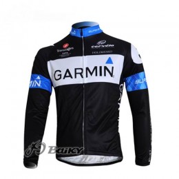 Garmin Barracuda Pro Team Fahrradtrikot Langarm Schwarz Blau Garmin Barracuda Pro Team Fahrradtrikot Langarm Schwarz Blau