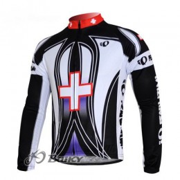 Pearl Izumi Pro Team Fahrradtrikot Langarm Weiß Schwarz Rot