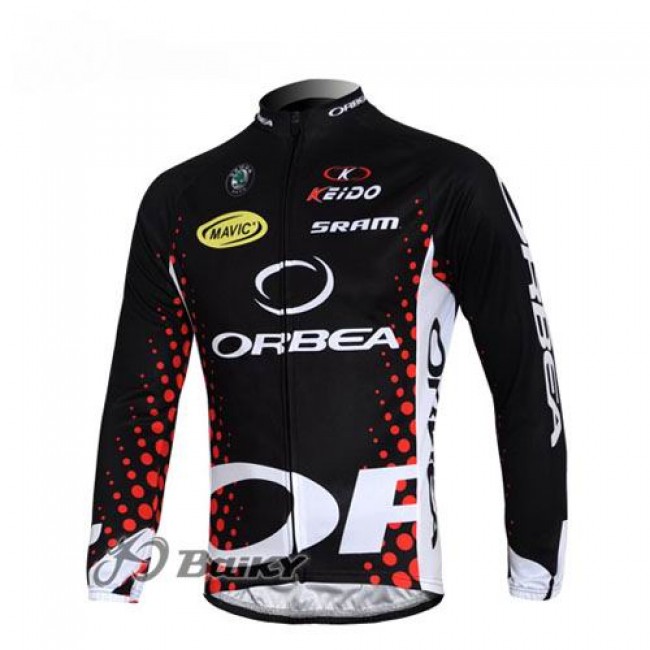 Orbea Pro Team Fahrradtrikot Langarm Schwarz Rot Orbea Pro Team Fahrradtrikot Langarm Schwarz Rot