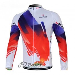 Nalini Pro Team Fahrradtrikot Langarm Rot Weiß